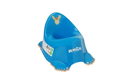 Детский горшок Монстрики з протиковзною гумою Блакитний - фото 1