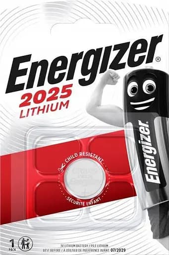 Батарейка ENERGIZER CR2025 Lithium уп. 5шт. відривний (ціна за упак.) - фото 1