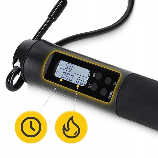 Скакалка со счетчиком 4FIZJO 2 в 1 проводная/беспроводная Black (P-5905973402200) - фото 2