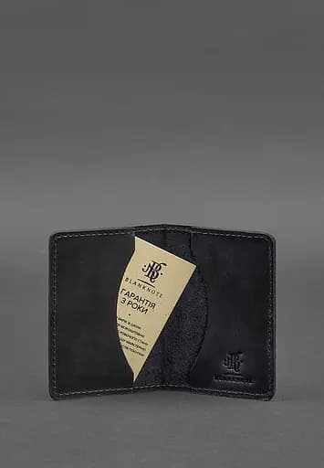 Мужской кожаный кард-кейс (визитница) 6.0 Карбон синий - фото 4