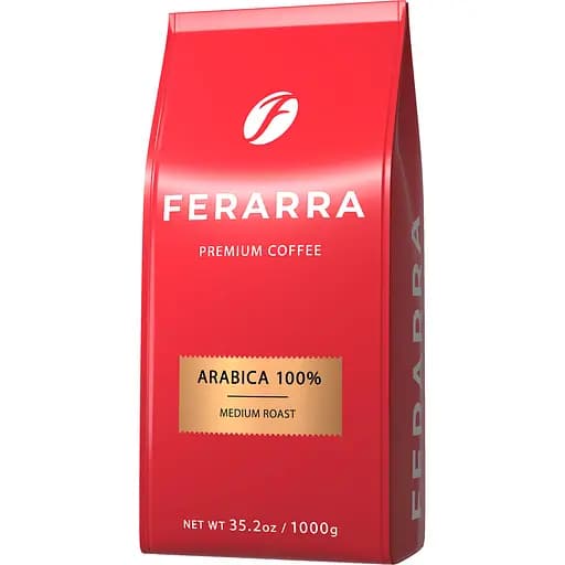 Набір кави в зернах Ferarra Caffe 100% Arabica з клапаном 1 кг х 2 шт. - фото 2