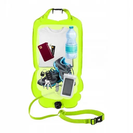 Буй для плавания TSUNAMI надувной 2 в 1 Yellow (P-5907739314024) - фото 5