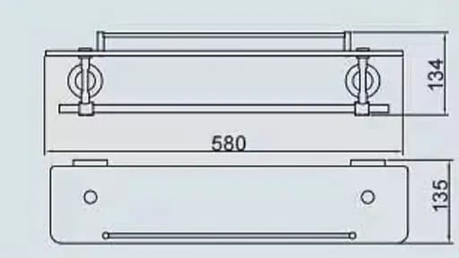 Полиця з тримачем для рушників Gappo G1807-4 - фото 6