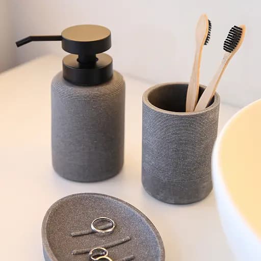 Комплект аксессуаров для санузла МВМ My Home London серый (MVM-MH-44 GRAY) - фото 15