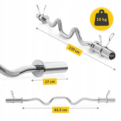 Гриф для штанги олимпийский Z-образный 4FIZJO 120 см 50 мм (P-5905973401210) - фото 4