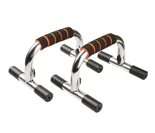 Упоры для отжиманий Power System PS-4005 Push Up Stand (Прямые) (PS-4005_Black-Steel) - фото 1