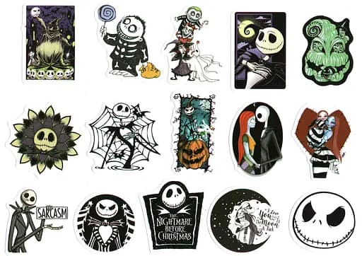 Стикерпак Набор наклеек Кошмар перед Рождеством The Nightmare Before Christmas 100 штук - фото 5