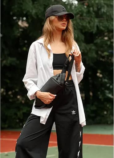 Жіноча сумка-бананка Sambag HOLSTER MSH Чорна 36 х 14 х 4 см (87113001) - фото 5