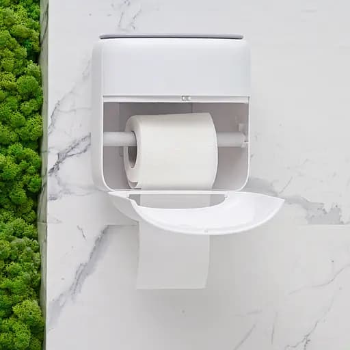 Набор аксессуаров для ванной комнаты МВМ My Home MVM-40 белый с серым (MVM-MH-40 WHITE/GRAY) - фото 8