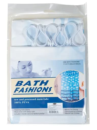 Шторка для ванной Kornel 180х180 см в ассортименте - фото 4