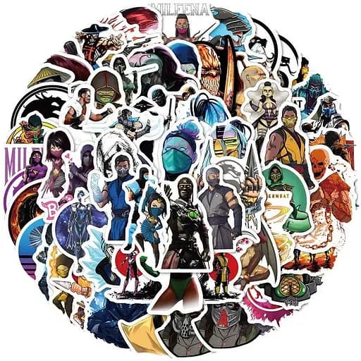 Стикерпак GeekLand Mortal Combat 60 штук - фото 1