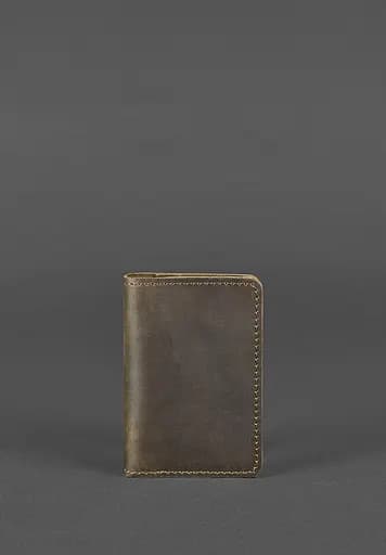 Кожаный кард-кейс (визитница) 6.0 темно-коричневый - фото 2