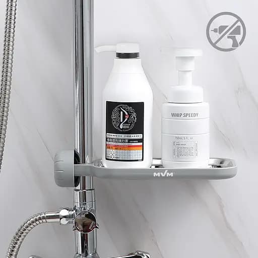 Набір аксесуарів для ванної кімнати МВМ My Home MVM-09 білий із сірим (MVM-MH-09 WHITE/GRAY) - фото 3