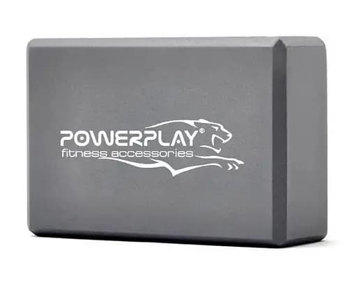 Блоки для йоги PowerPlay 4006 Yoga Brick EVA 2 шт Серые (PP_4006_Grey_2in) - фото 3