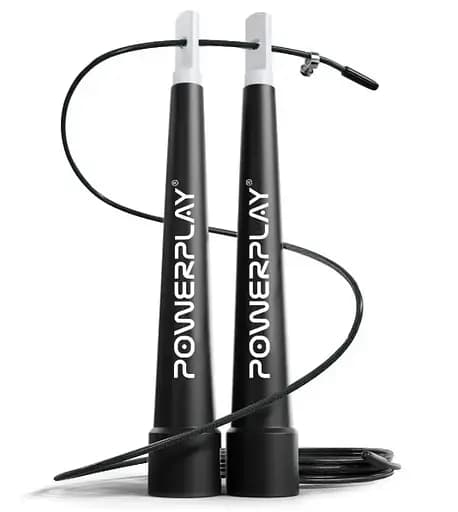 Скакалка скоростная PowerPlay 4202 Ultra Speed ​​Rope Черная 2,9м (PP_4202_Black) - фото 1