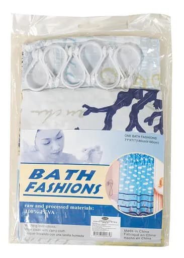 Шторка для ванной Kornel 180х180 см в ассортименте - фото 5