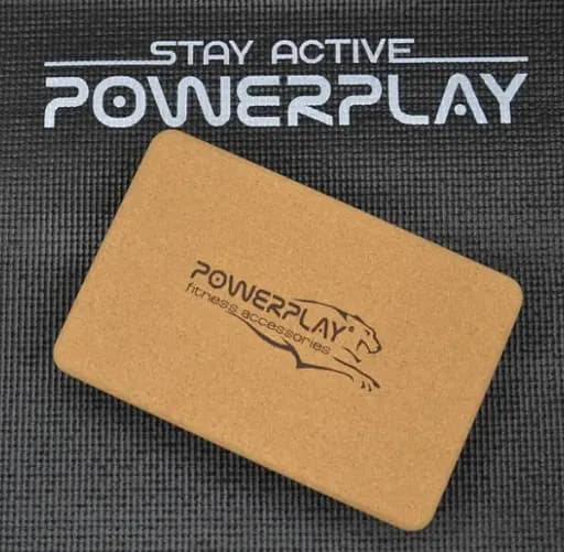 Блоки для йоги PowerPlay PP_4006 из пробкового дерева 2 шт Cork Yoga Block + резинка 7.5 кг (PP_4006_Cork_2in) - фото 5