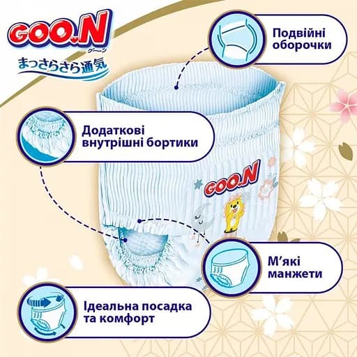 Трусики-підгузки Goo.N Premium Soft 5 XL (12-17 кг) 36 шт. - фото 3