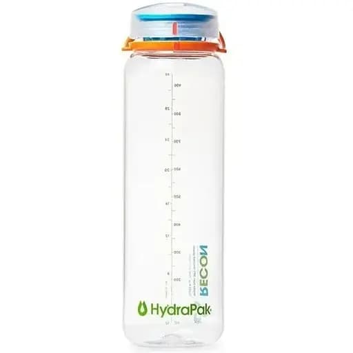 Бутылка HydraPak 1L Recon Bottle White/Orange (1053-BR02RB) - фото 1