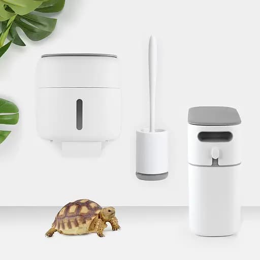 Набір аксесуарів для ванної кімнати МВМ My Home MVM-37 білий з сірим (MVM-MH-37 WHITE/GRAY) - фото 2