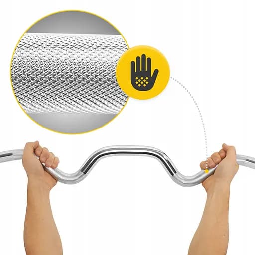 Гриф для штанги олимпийский Z-образный 4FIZJO 120 см 50 мм без подшипников (P-5905973401173) - фото 3