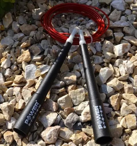 Скакалка скоростная Power System PS-4033 Crossfit Jump Rope Red 2,8м (PS-4033_Black-Red) - фото 3