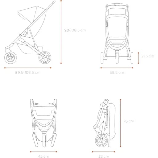 Дитяча коляска Thule Spring Aluminium / Shadow Grey (TH 11300100-11300302) - фото 7