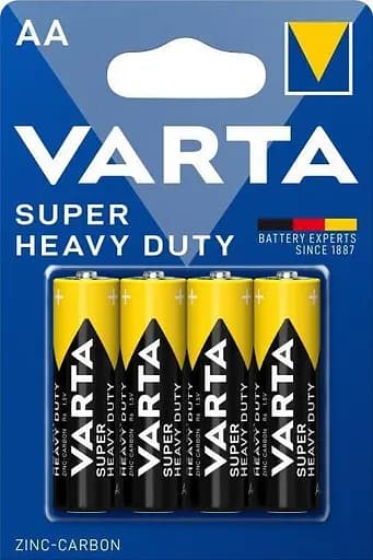Батарейка Varta Superlife AA BLI 4 Zinc-carbon - фото 1