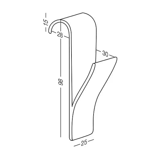 Гачок на сушку для рушників МВМ My Home White білий (HP-100 WHITE) - фото 7