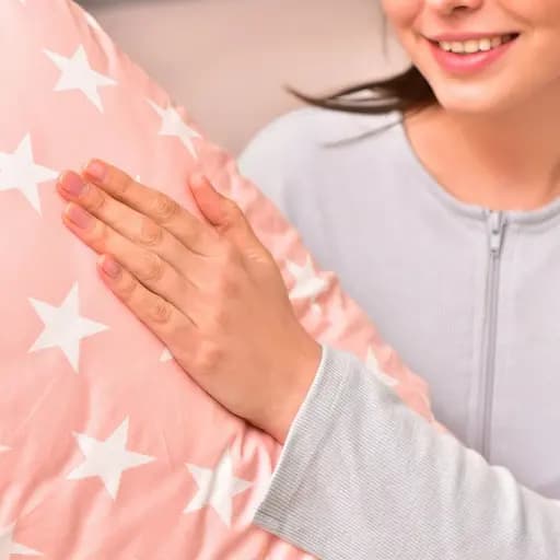 Наволочка Ideia S-Form сатин з блискавкою 40х130 см біла пудрова (8-34987*002) - фото 5