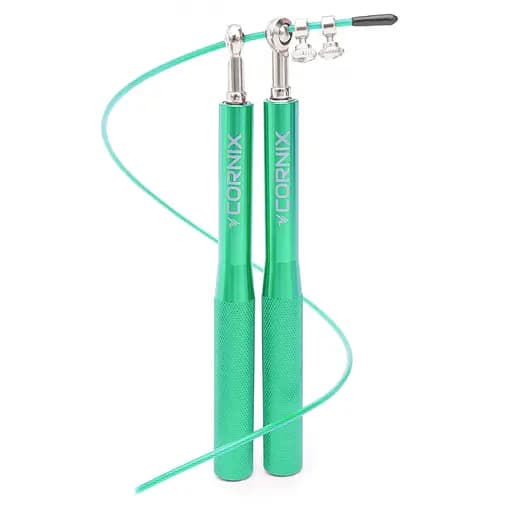 Скакалка скоростная для кроссфита Cornix Speed Rope XR-0156 Green - фото 1