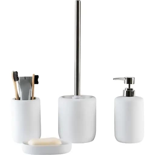 Набор аксессуаров для ванной комнаты МВМ My Home MVM-24 белый (MVM-MH-23 WHITE) - фото 1