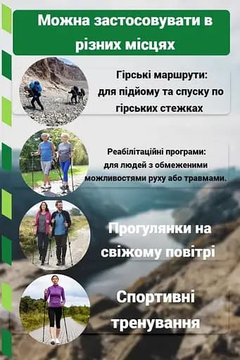 Палки для скандинавской ходьбы PowerPlay 9111 Lykke Black/White 80-135 см (пара) + 2-и пары сапог + чехол (PP_9111_White) - фото 9