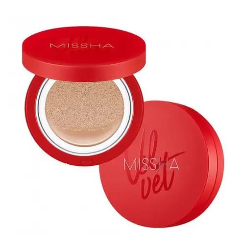 Тональний кушон для обличчя з матовим фінішем Velvet Finish Cushion SPF50+/PA+++ №23 Missha 15 мл - фото 3