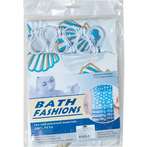 Шторка для ванной Kornel 180х180 см в ассортименте - фото 1