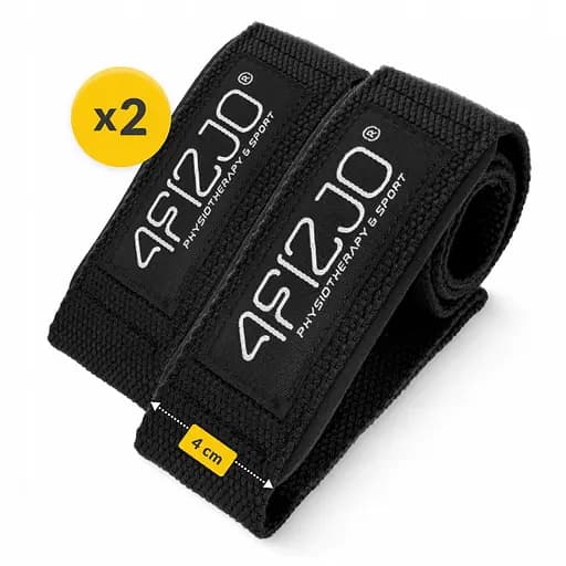 Лямки для становой тяги 4FIZJO Deadlift Straps Black (P-5905973402279) - фото 9