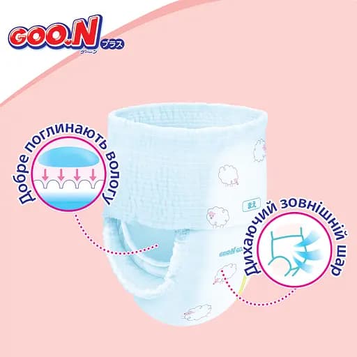 Трусики-подгузники GOO.N Plus для детей 12-20 кг XL 76 шт. - фото 7