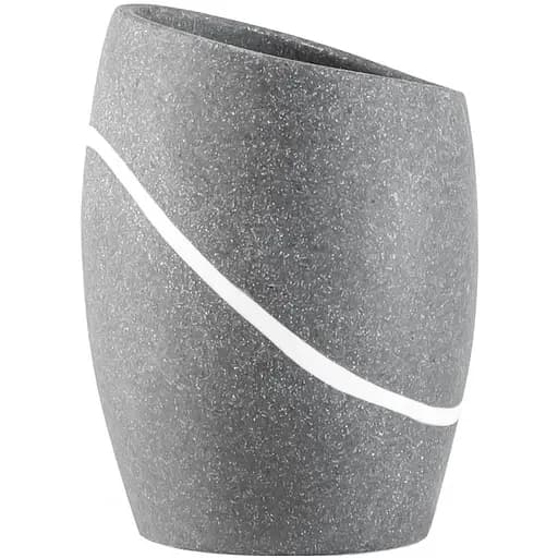 Стакан для зубных щеток МВМ My Home Crimea, 275 мл, серый (BA-12 GRAY) - фото 1