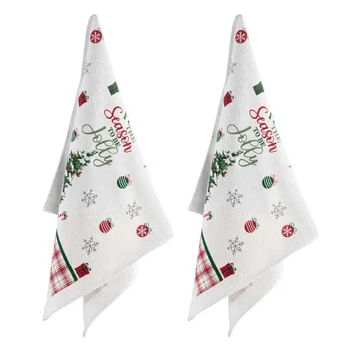 Подарочный набор полотенец в коробке Ardesto Christmas Tree 38х63см, 2шт, 100% хлопок (ART3863HTB) - фото 3
