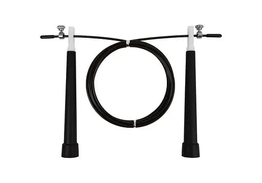 Швидкісна скакалка EasyFit Speed ​​Cable Rope 3 м зі сталевим тросом чорна (EF-2039-BK) - фото 1