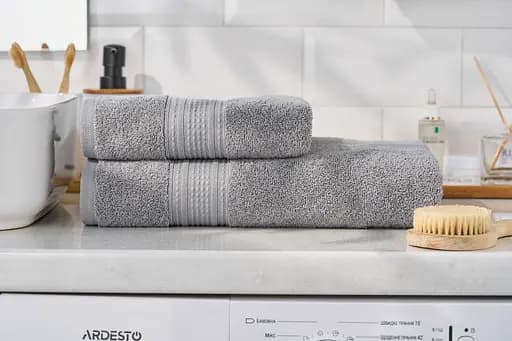 Полотенце махровое Ardesto SuperSoft 70х140 см 100% хлопок серое (ART2270SLP)  - фото 8