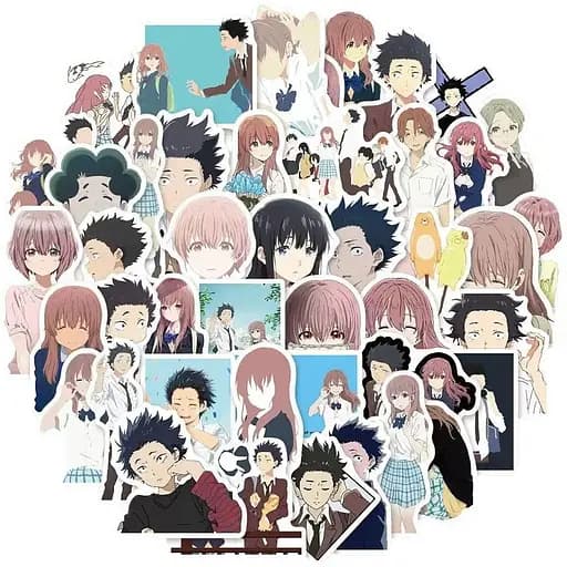 Стикерпак GeekLand Silent Voice 50 штук - фото 1