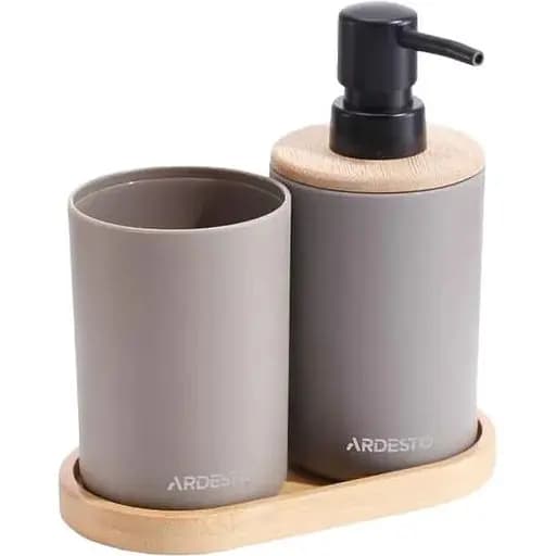 Набор для ванной комнаты Ardesto Minimalism тауп (ARHB3112CB) - фото 1