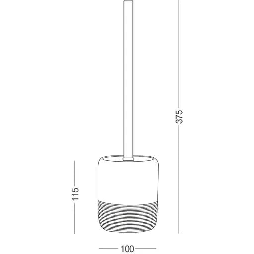 Ершик для унитаза МВМ My Home Boston BA-06 бежевий (BA-06 BEIGE) - фото 4
