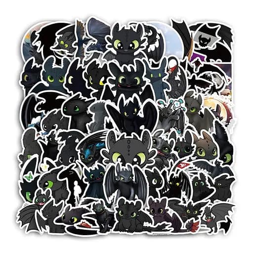 Стикерпак GeekLand How to Train Your Dragon 50 штук - фото 2