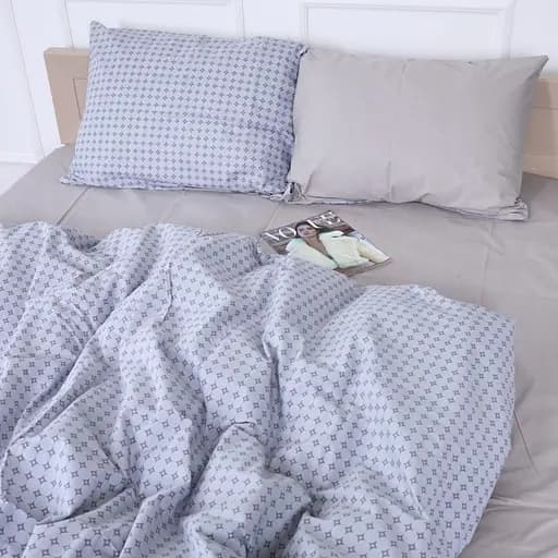 Простирадло MirSon Бязь 17-4779 Orleans 150х220 см сіре (2200008966027) - фото 2