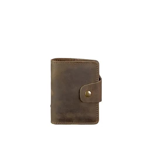 Кожаный кард-кейс 7.1 (Книжечка) темно-коричневый - фото 7