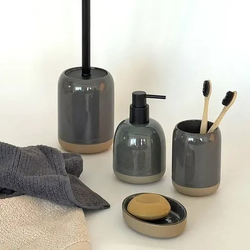 Комплект аксесуарів для санвузла МВМ My Home Delhi сірий (MVM-MH-46 GRAY) - фото 2