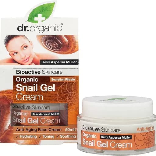 Гель-крем для обличчя з екстрактом секрету равлика Dr. Organic Bioactive Skincare Snail Gel Cream 50 мл - фото 1