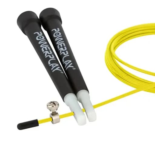 Скакалка скоростная PowerPlay 4202 Ultra Speed ​​Rope Желтая 2,9м (PP_4202_Yellow) - фото 2